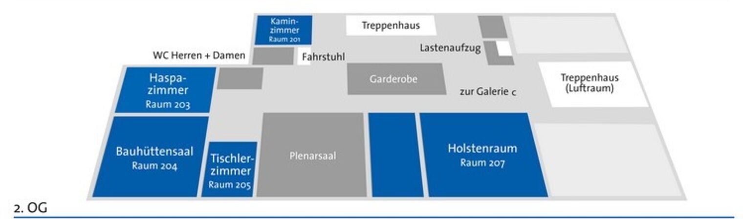 Lageplan zweites Obergeschoss