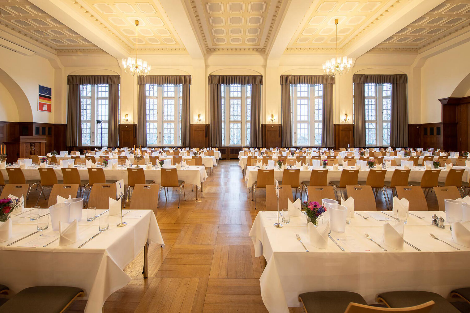 Großer Saal HWK Hamburg Bankett