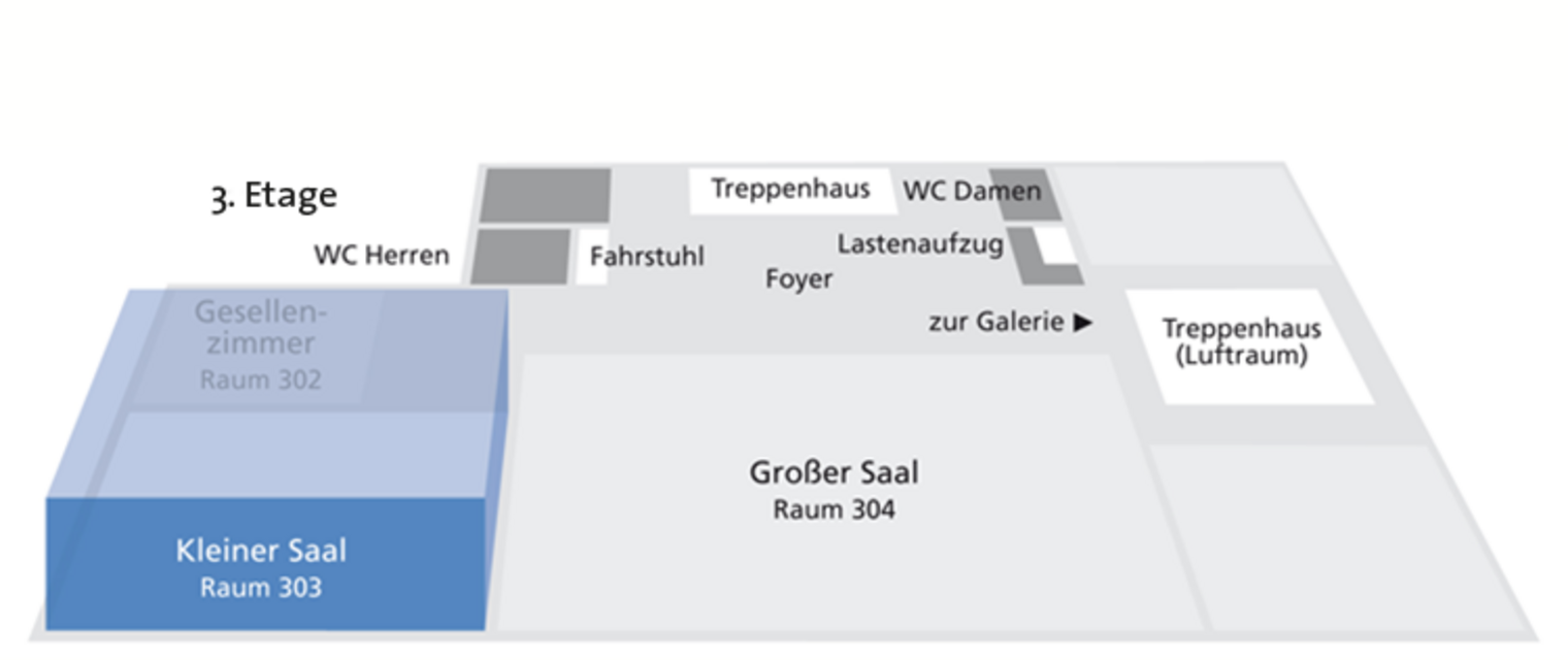 Lageplan kleiner Saal