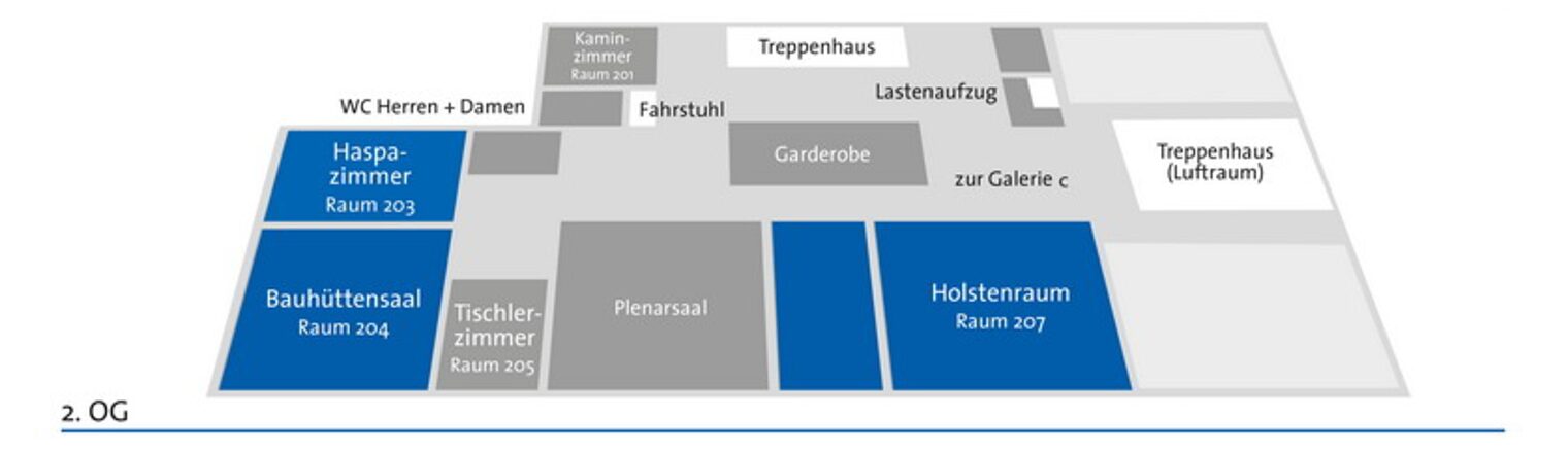 Lageplan zweites Obergeschoss