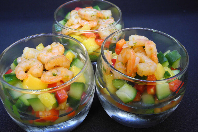 Shrimps-Mango Salat